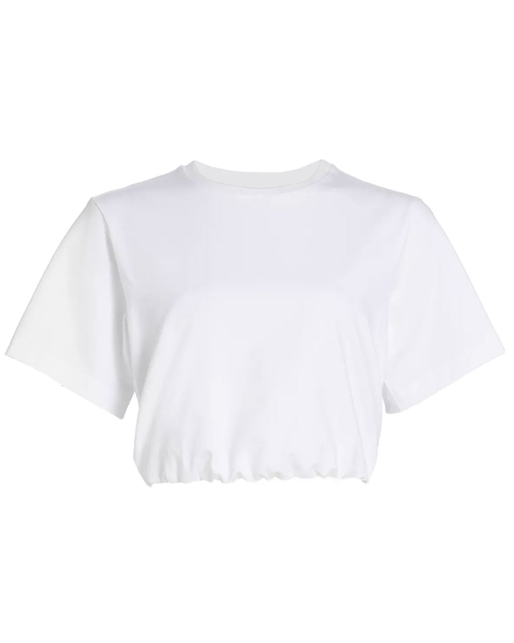 White Short Sleeve Cropped Jojo T Shirt