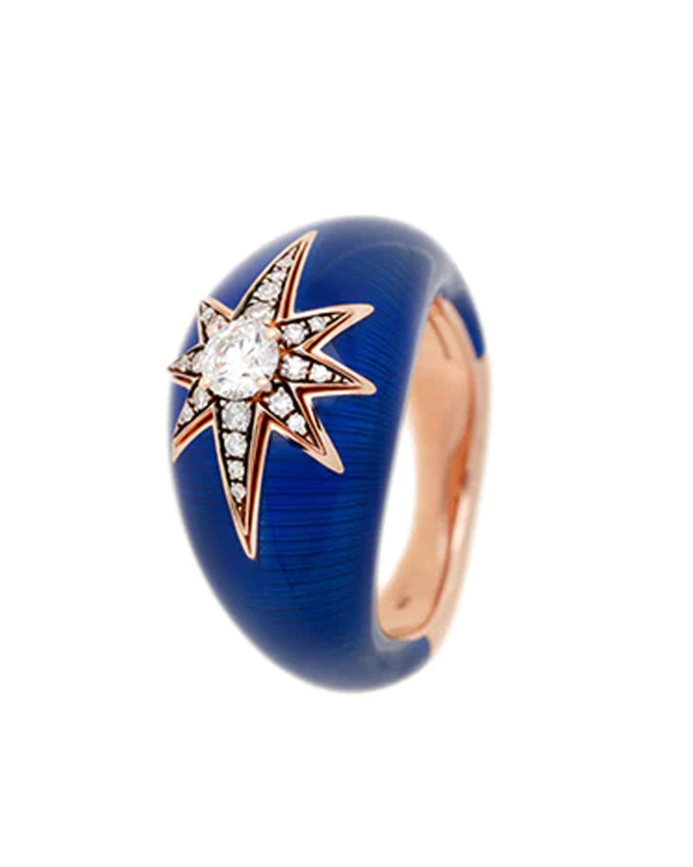 Aida Navy Blue Diamond Ring