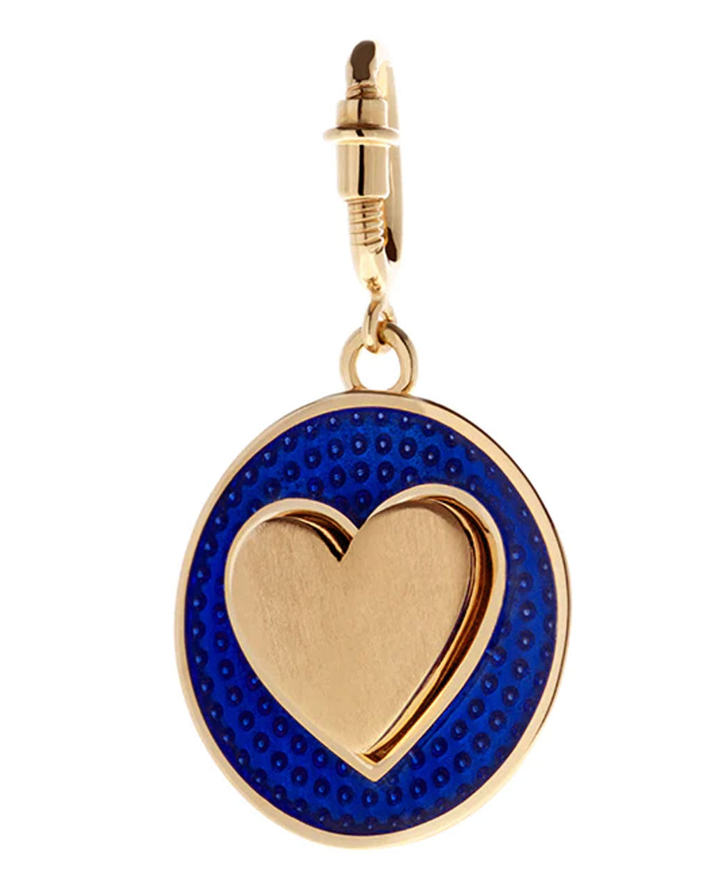 Navy Blue Heart Charm