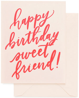 Happy Birthday Sweet Friend Card