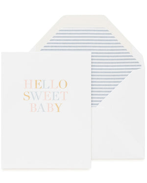 Hello Sweet Baby Card