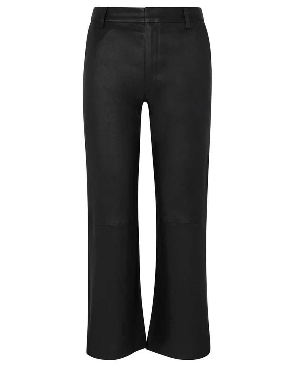 Cropped Baggy Lowrise Trousers in Black