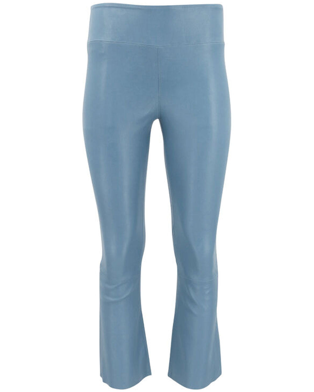 Crop Flare Legging in Chambray Blue