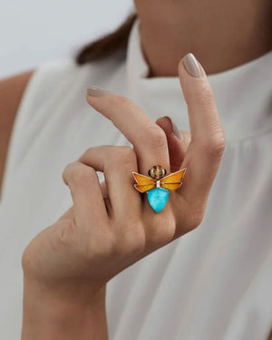 Jitterbug Turquoise Ring