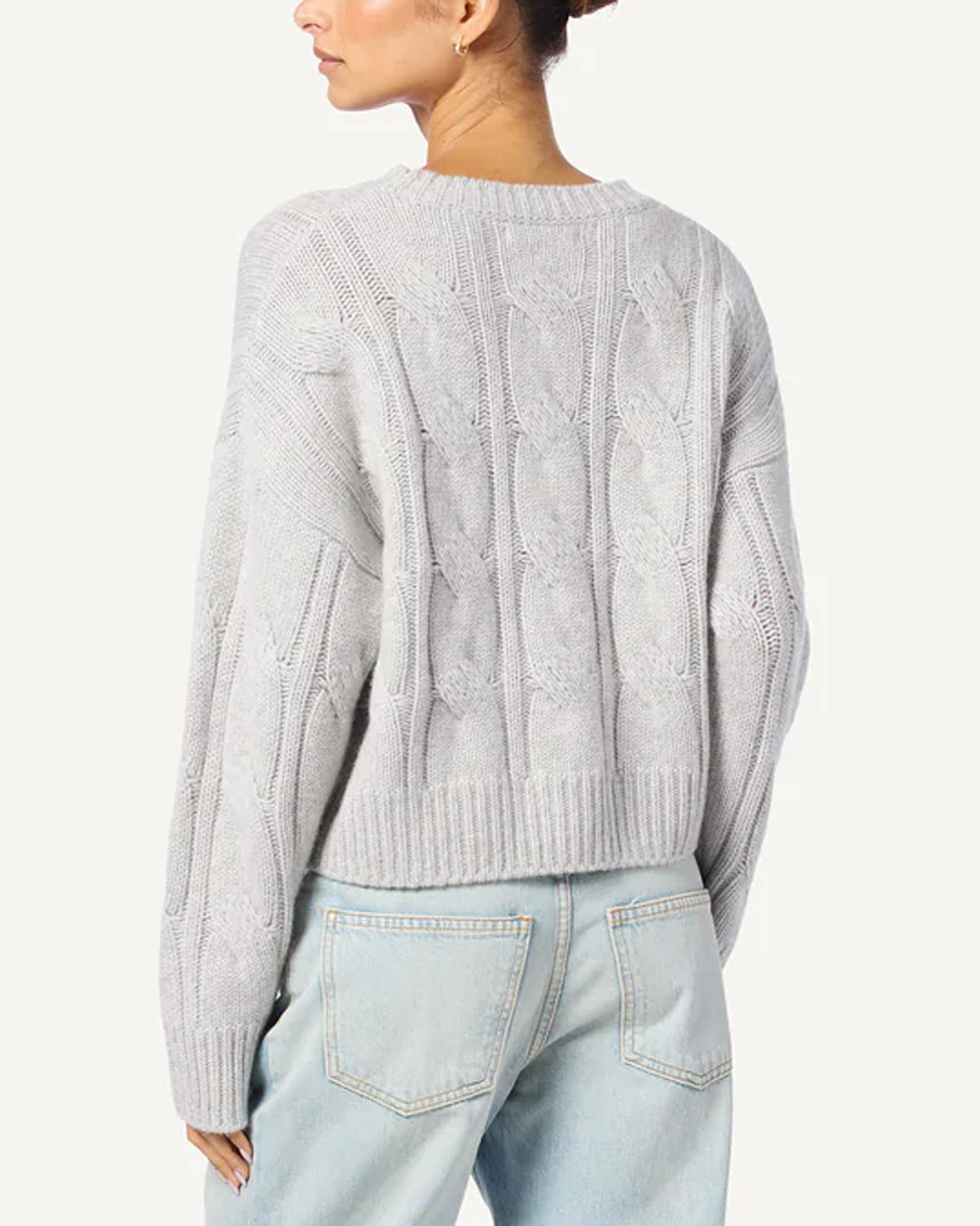 Foggy Cable Knit Tristan Sweater