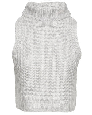 Foggy Saige Crop Turtleneck Tank