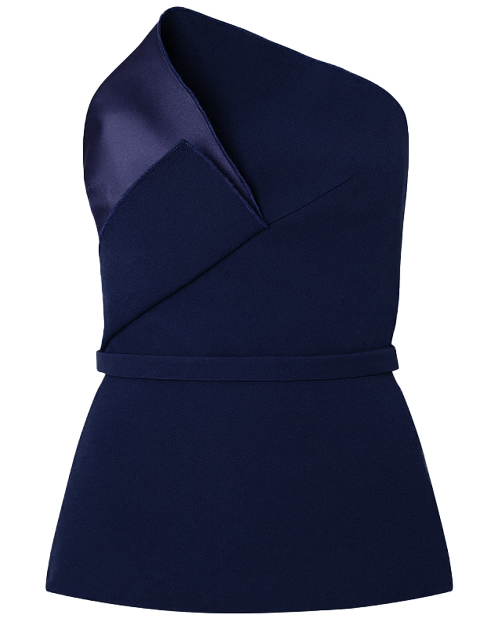 Midnight Strapless Marine Calla Top