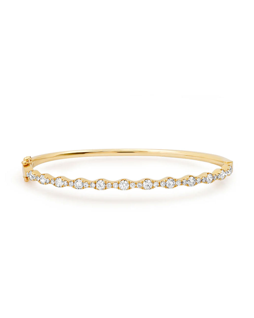 Diamond Scalloped Bangle