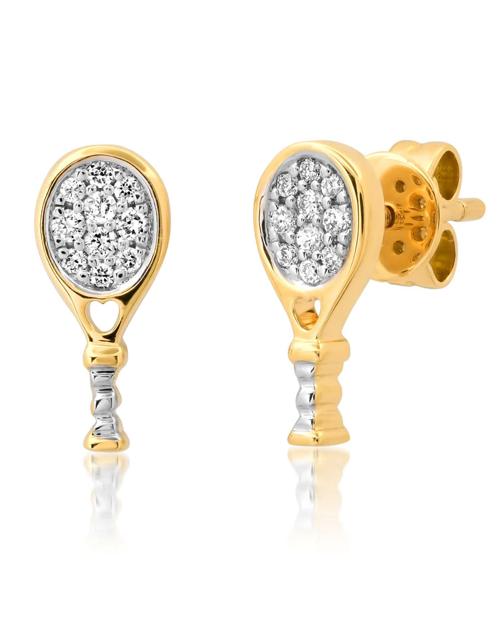 Samira 13 Tennis Racquet Stud Earrings