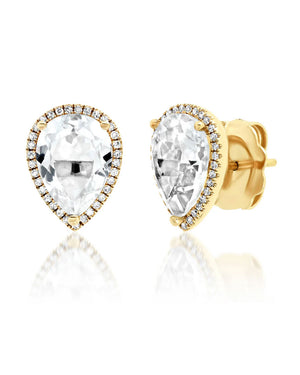 Samira 13 Topaz Drop Stud Earrings