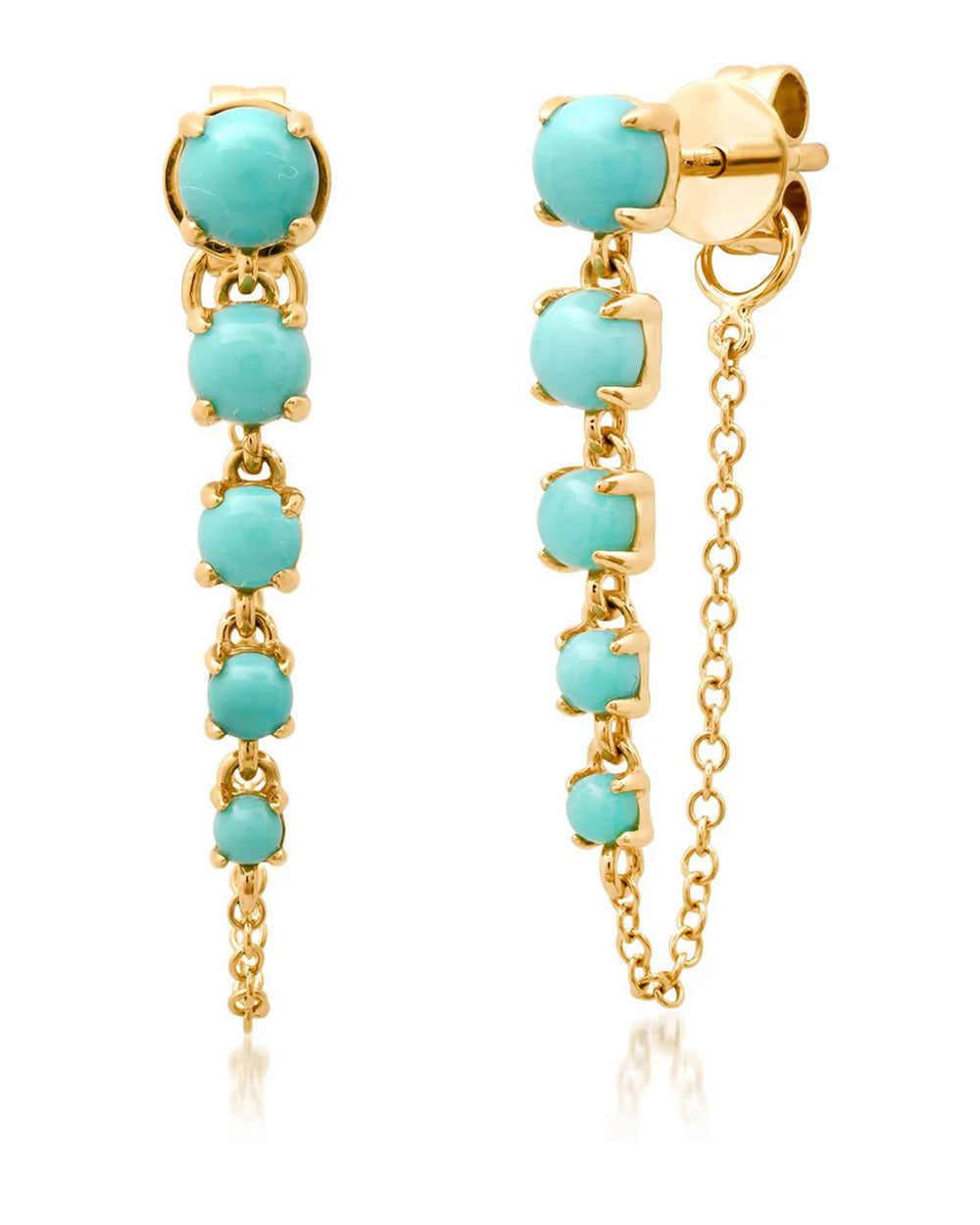 Samira 13 Turquoise Chain Earring