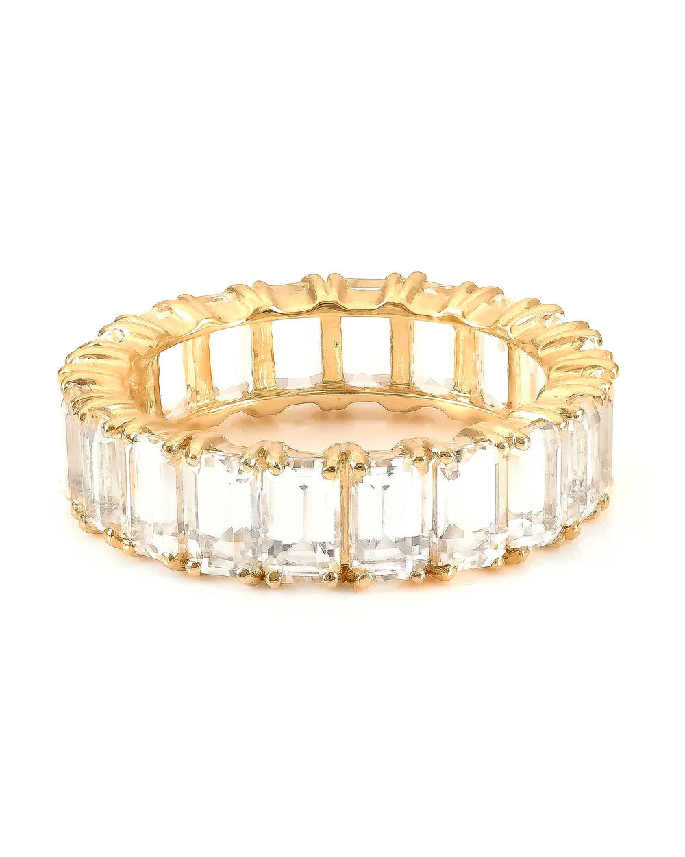 White Topaz Eternity Ring