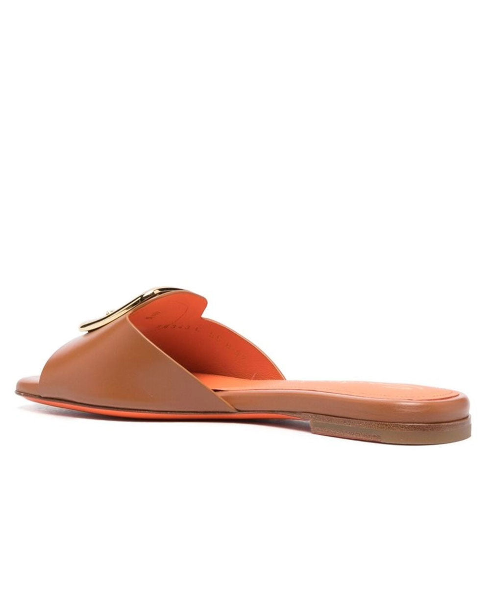 Apricot Flat Sandal in Light Brown
