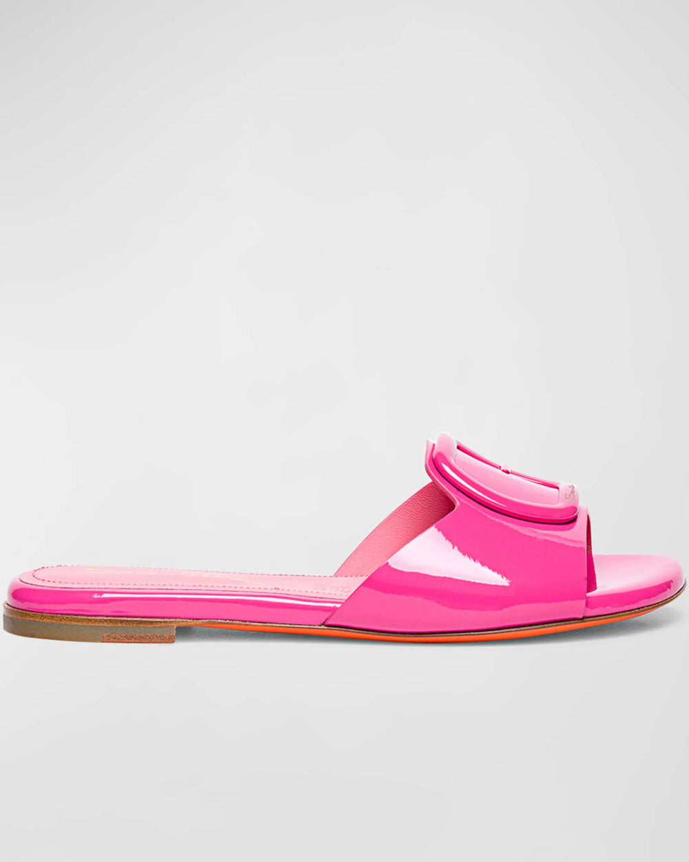 Apricot Flat Sandal in Pink