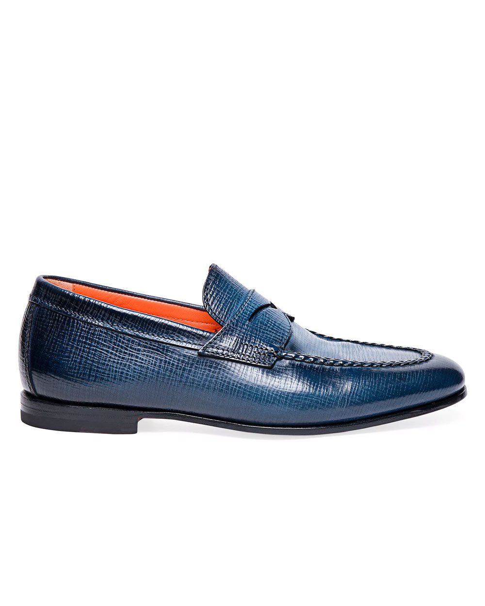 Door Texture Washed Loafer in Blue