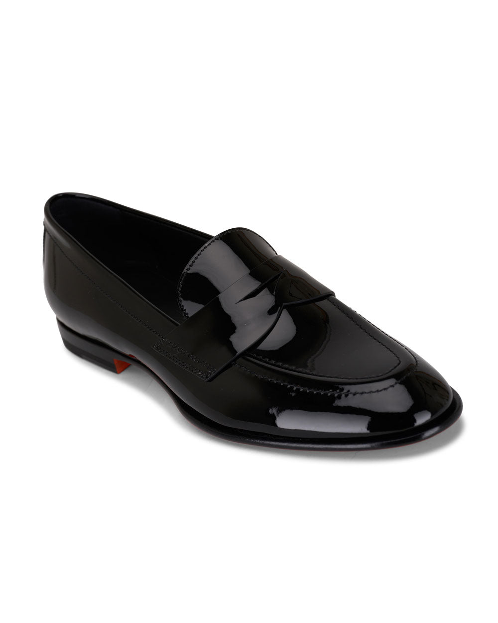 Santoni Facile Patent Loafer in Black – Stanley Korshak