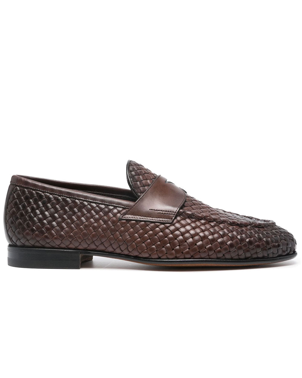 Gwendale Woven Loafer in Dark Brown