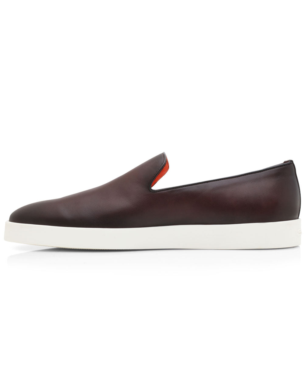 Leather Pancia Casual Loafer in Brown