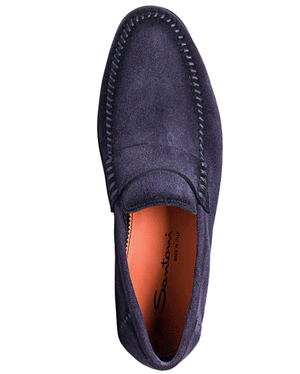 Paine Casual Suede Loafer in Blue