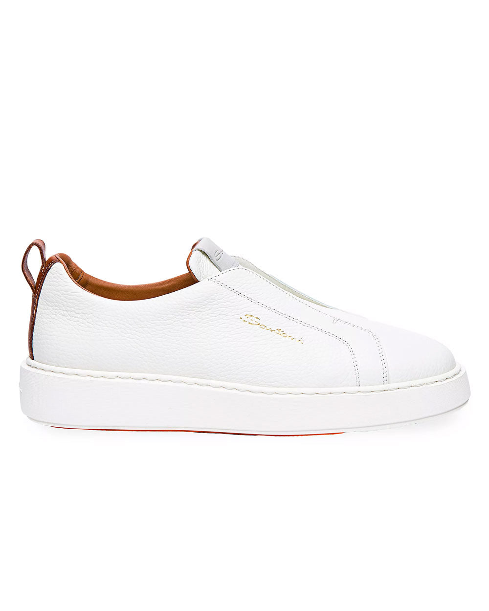 Vicky Slip On Leather Sneaker in White