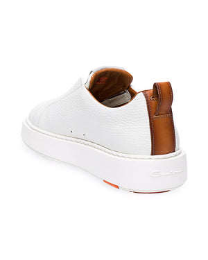 Vicky Slip On Leather Sneaker in White