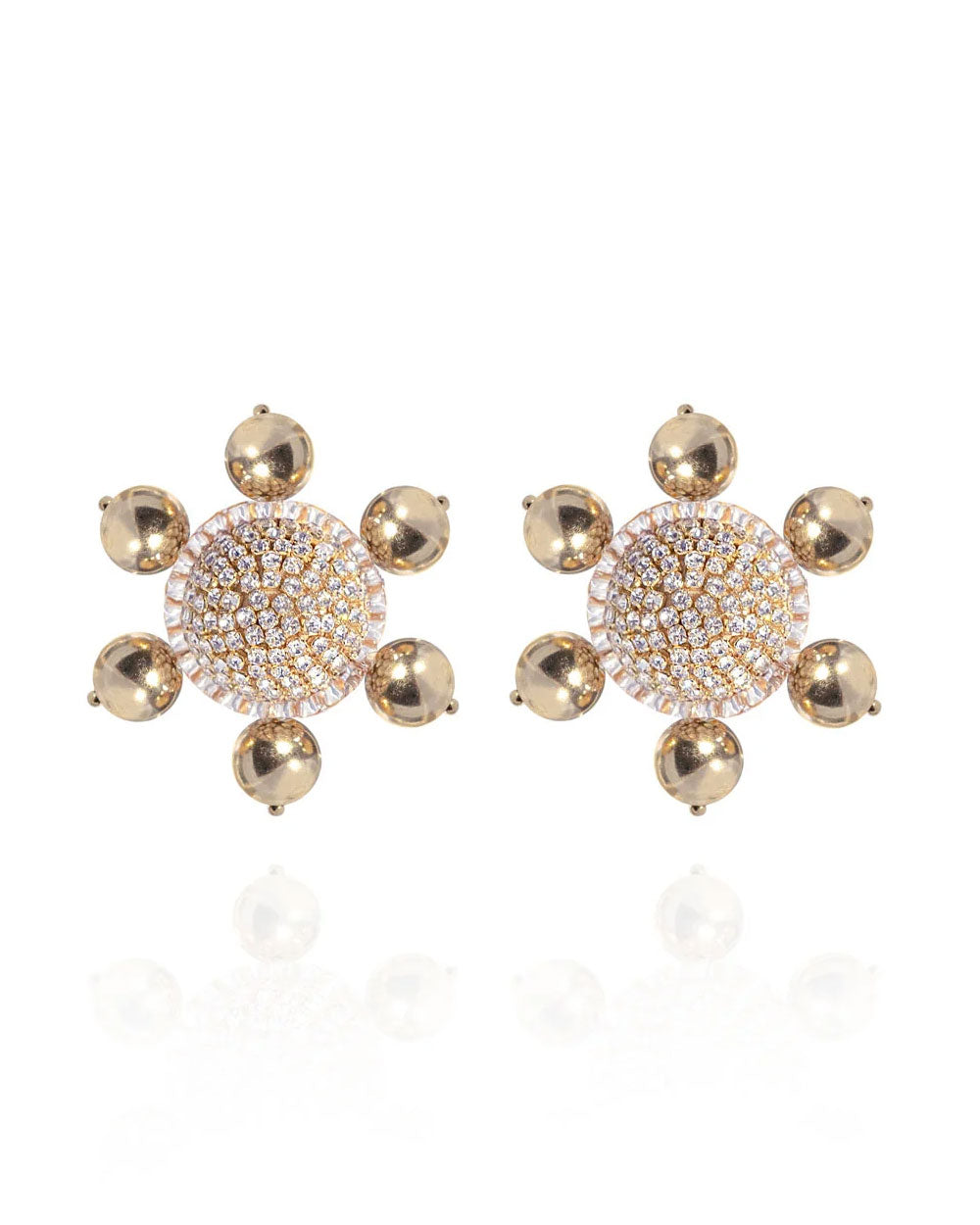 Saule Jolie Clip-On Earrings in Gold