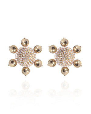 Saule Jolie Clip-On Earrings in Gold