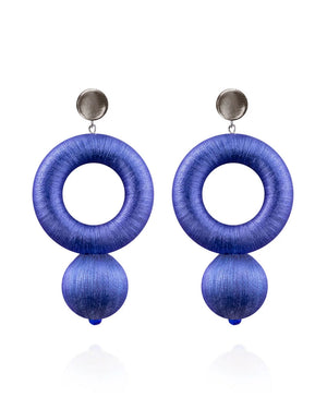 Saule Saskia Earrings in Sapphire Blue