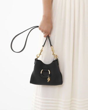 Joan Mini Top Handle Bag in Black