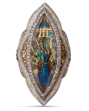 Diamond Peacock Ring
