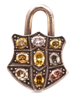 Medium Fancy Diamond Padlock Pendant