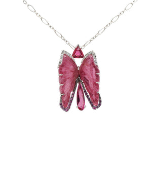 Pink Tourmlaine Parvaneh Necklace