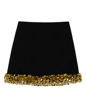 Black Dua Mini Skirt