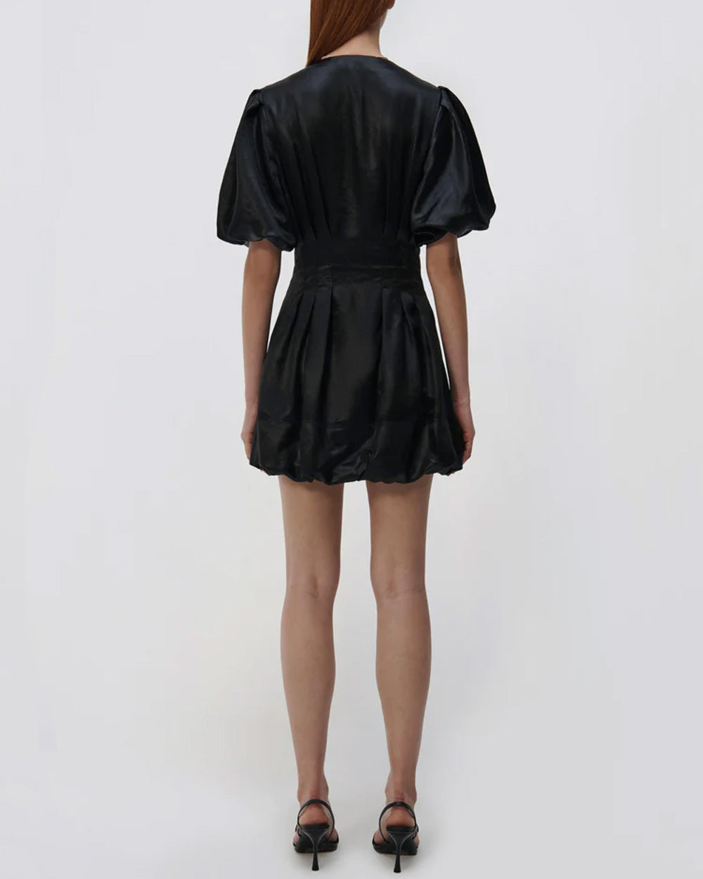 Black Luisa Bubble Mini Dress