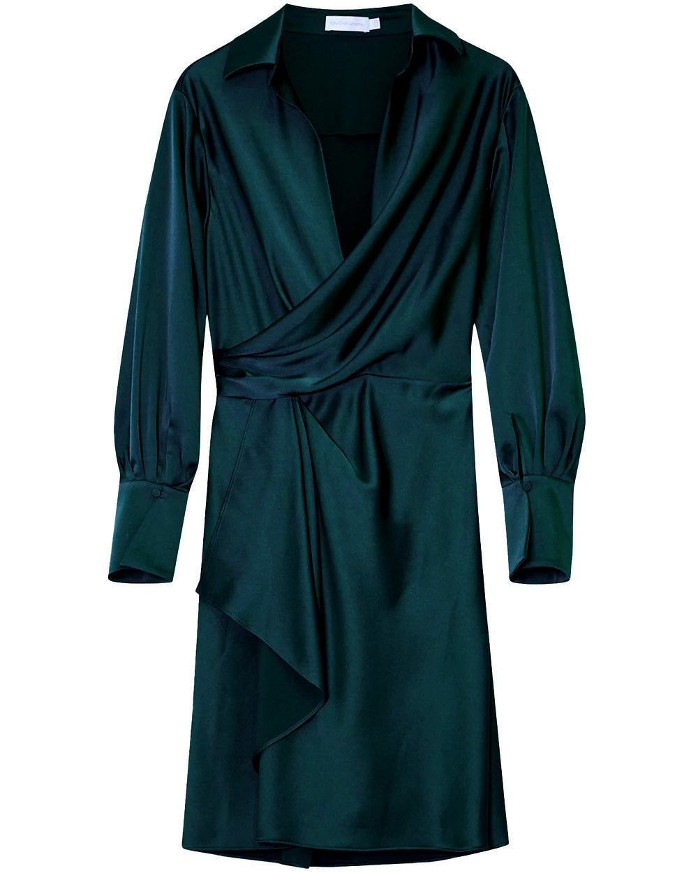 Emerald Talit Draped Front Mini Dress