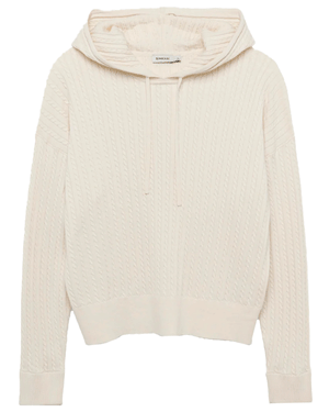 Ivory Cable Hoodie