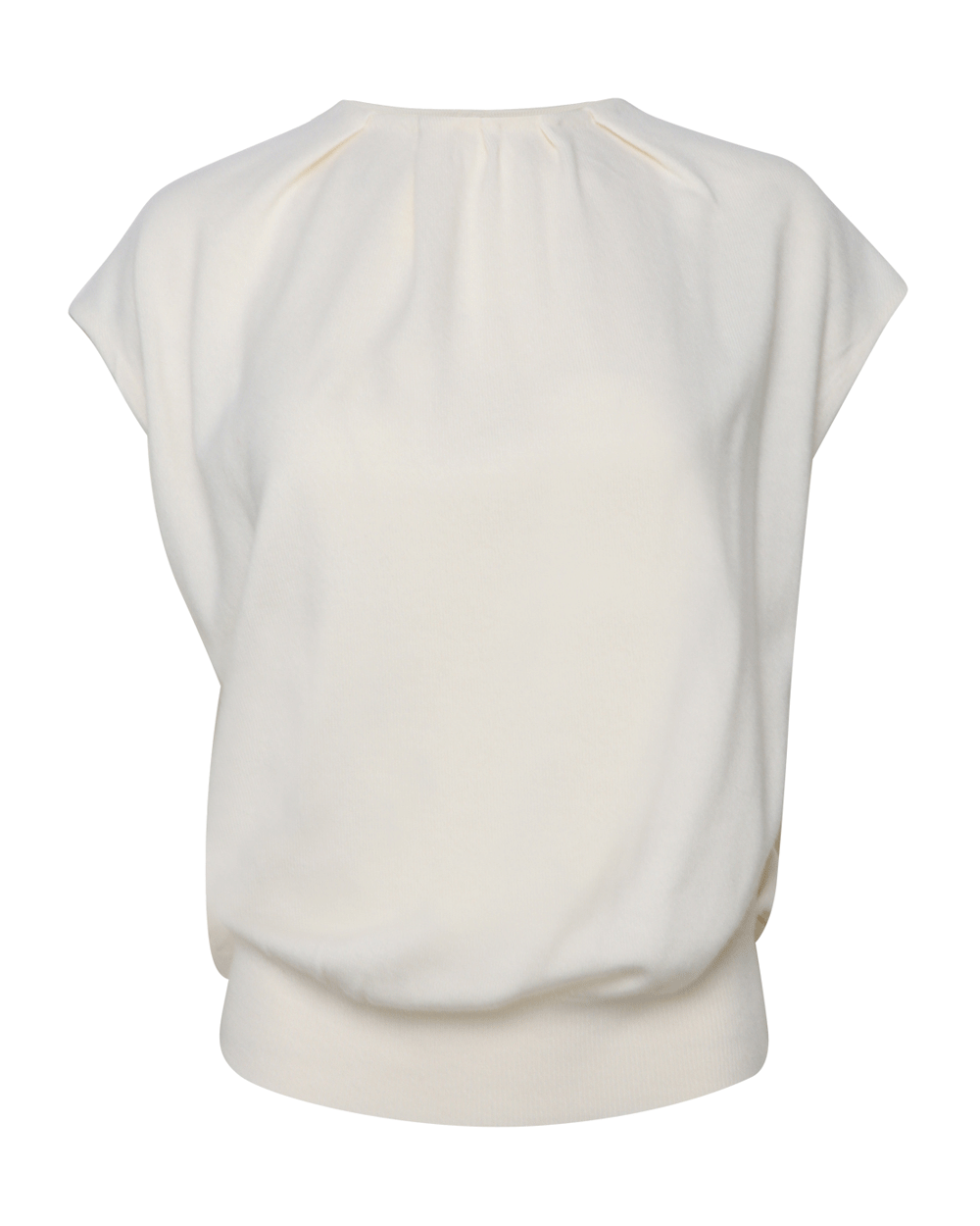 Ivory Lamara Draped Pullover