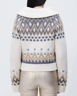 Ivory Clarence Polo Pullover