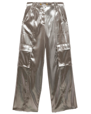 Silver Beatriz Wide Leg Cargo Pant