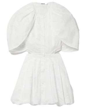 White Florentina Bubble Mini Dress