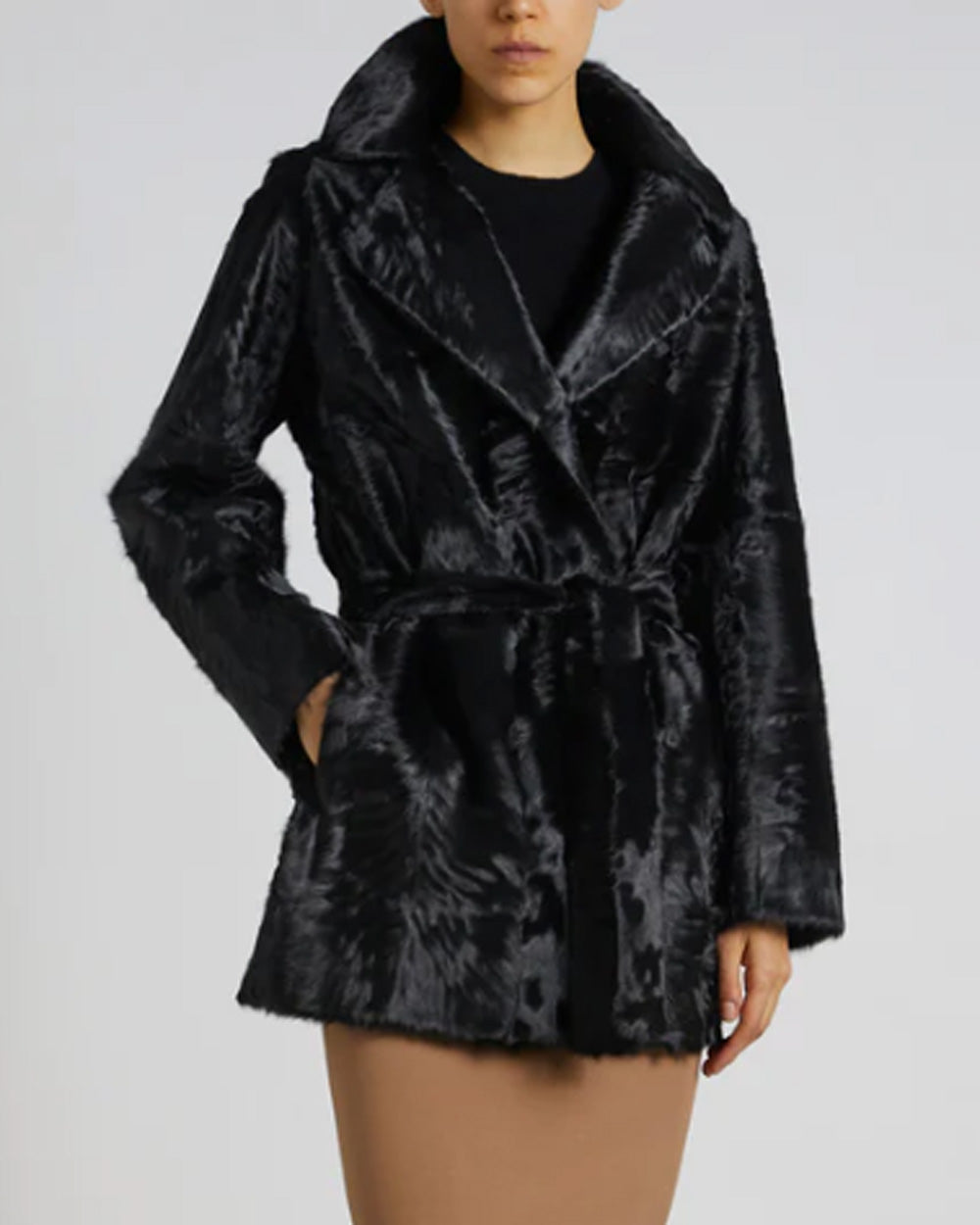 Black Belted Mila Xiangao Coat