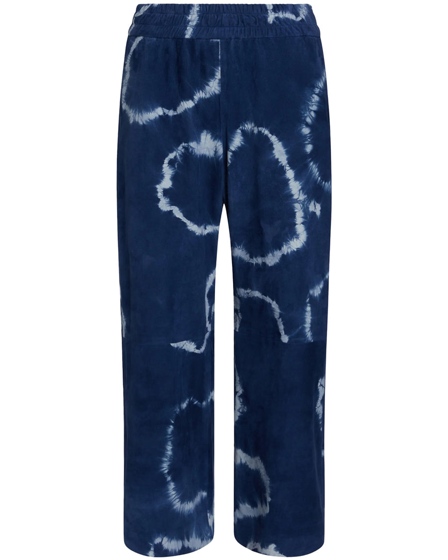 Denim and White Batik Pamy Suede Pant