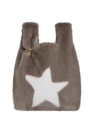 Sand Furrissima Star Mink Shopper Tote