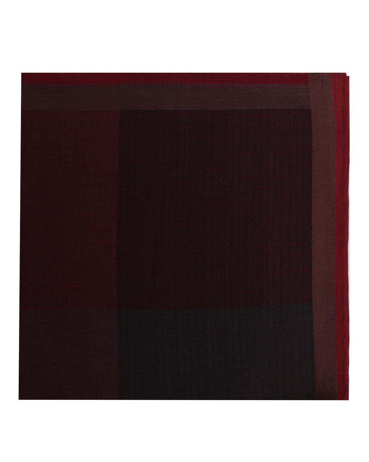 Red and Brown Cotton Pocket Square
