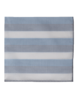 Striped Woven Edge Pocket Square