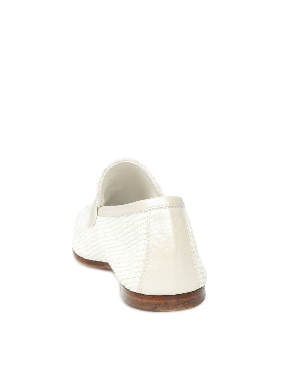 Essenziale Loafer in White Raffia