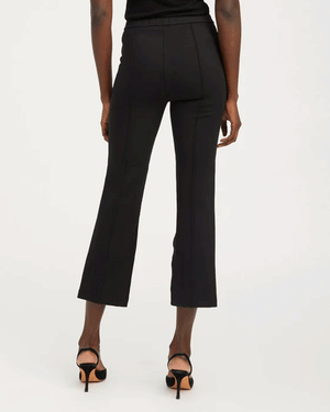 Ankle Flare Pintuck Pant in Black