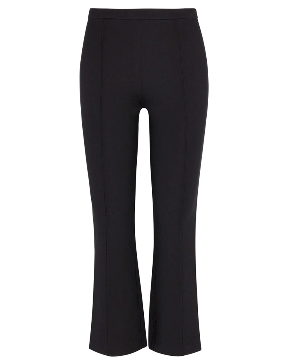 Ankle Flare Pintuck Pant in Black