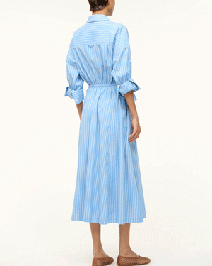 Azure Pinstripe Lisa Dress