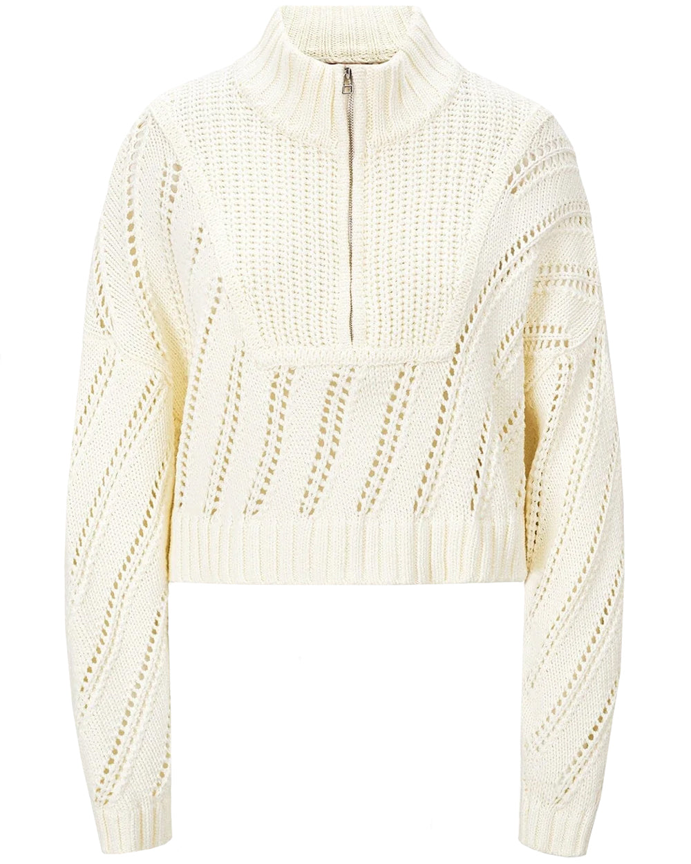 Ivory Cropped Hampton Sweater